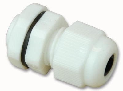 PRO POWER - M12 IP68 Nylon Cable Gland White - Single Pack