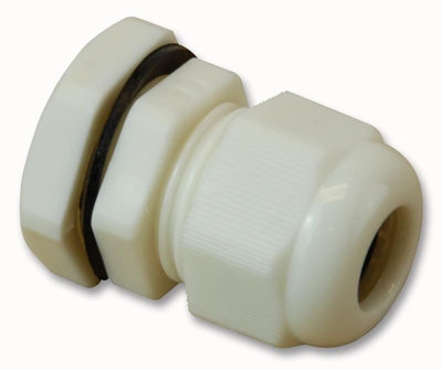 PRO POWER - Nylon Cable Gland PG-11 White - Single Pack, IP68