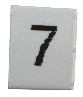 PRO POWER - Pre-Printed Heat Shrinkable Cable Marker, 7, White, 3mm, 100 Pack Price Comparisons | Compare The Build