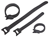 PRO POWER - Reusable Cable Ties Black 135mm & 210mm 40 Pack