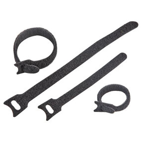 PRO POWER - Reusable Cable Ties Black 135mm & 210mm 40 Pack