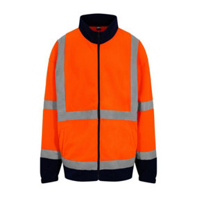 PRO RTX High Visibility Mens Full-Zip Fleece