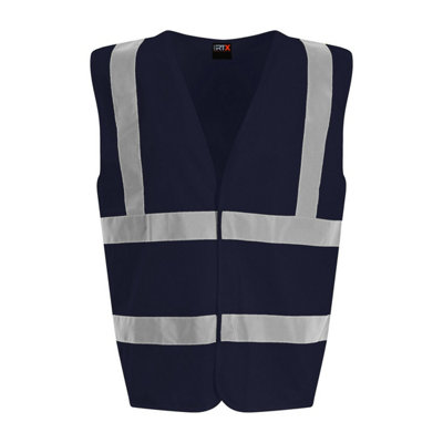 Unisex Black Reflective Safety Vest
