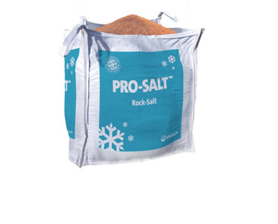 Pro-Salt Brown Rock Salt De-Icer 800kg Bulk Bag: De-icing salt for winter maintenance, pathways, drives, highways & steps