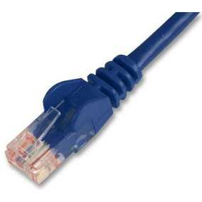 PRO SIGNAL - 0.2m Blue Cat5e Snagless UTP Ethernet Patch Lead