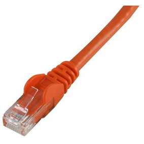 PRO SIGNAL - 0.2m Orange Cat6 Snagless UTP Ethernet Patch Lead