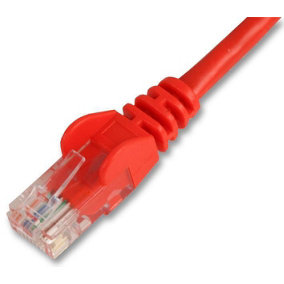PRO SIGNAL - 0.2m Red Cat5e Snagless UTP Ethernet Patch Lead