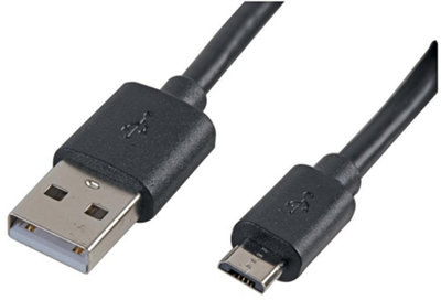 PRO SIGNAL - 0.5m Black Micro USB Cable