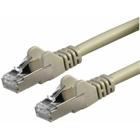 PRO SIGNAL - 0.5m Grey Cat6a LSOH RJ45 Ethernet Patch Lead