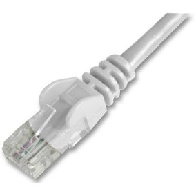 PRO SIGNAL - 0.5m White Cat5e Snagless UTP Ethernet Patch Lead
