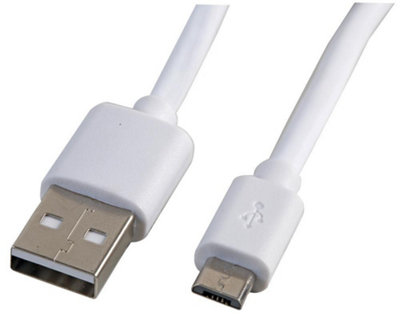 PRO SIGNAL - 0.5m White Micro USB Cable