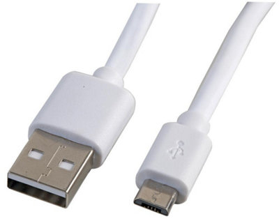 PRO SIGNAL - 1.8m White Micro USB Cable