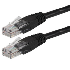 PRO SIGNAL - 10m Black Cat5e Ethernet Patch Lead