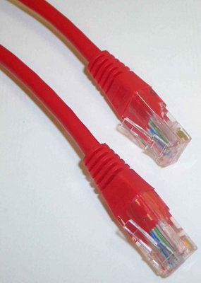 PRO SIGNAL - 10m Red Cat5e Ethernet Patch Lead