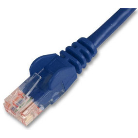 PRO SIGNAL - 1m Blue Cat5e Snagless UTP Ethernet Patch Lead