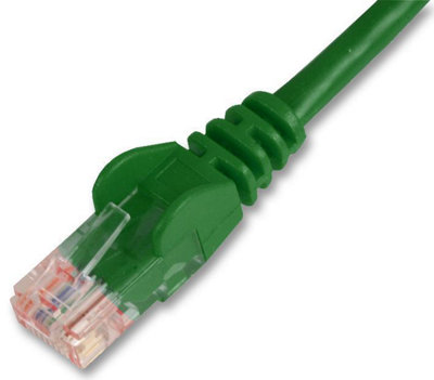 PRO SIGNAL - 1m Green Cat5e Snagless UTP Ethernet Patch Lead