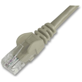 PRO SIGNAL - 1m Grey Cat5e Snagless UTP Ethernet Patch Lead