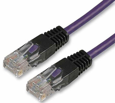 PRO SIGNAL - 2m Violet Cat5e Crossover Lead
