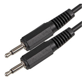 PRO SIGNAL - 3.5mm Mono Jack Plug to Plug Lead, 0.5m Black