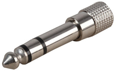 PRO SIGNAL - 3.5mm Stereo Jack Socket To 6.35mm Jack Plug Adaptor
