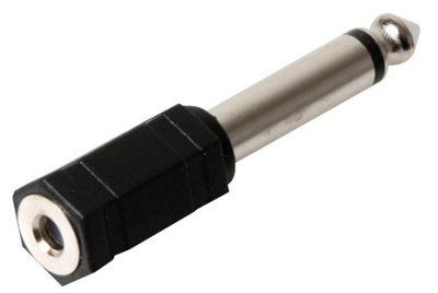 PRO SIGNAL - 3.5mm Stereo Socket to 6.35mm Mono Jack Adaptor