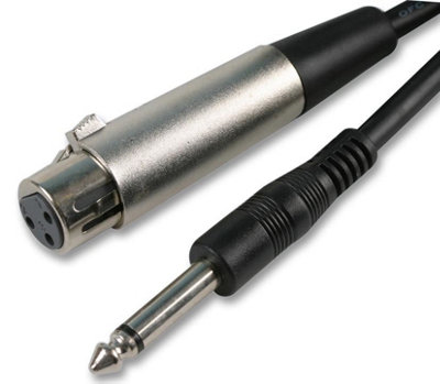 Cavo Adattatore Pulse Da XLR Femmina 3-Pin A Jack Mono 6,35mm (1/4