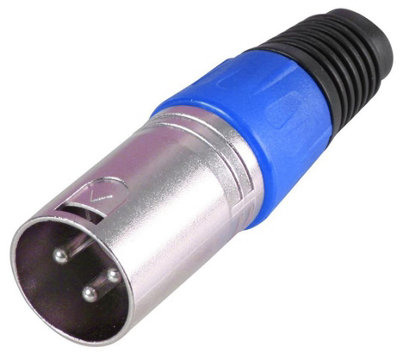PRO SIGNAL - 3 Pole XLR Plug, Blue