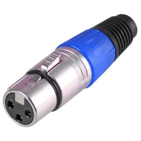 PRO SIGNAL - 3 Pole XLR Socket, Blue