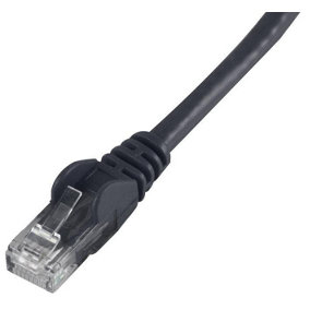 PRO SIGNAL - 30m Black Cat6 Snagless UTP Ethernet Patch Lead