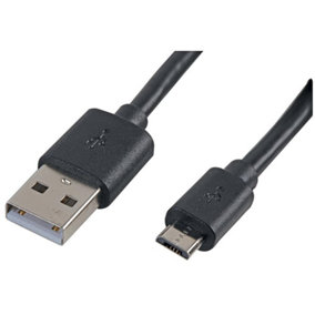 PRO SIGNAL - 3m Black Micro USB Cable