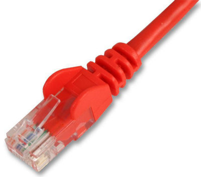 PRO SIGNAL - 3m Red Cat5e Snagless UTP Ethernet Patch Lead