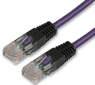PRO SIGNAL - 3m Violet Cat5e Crossover Lead