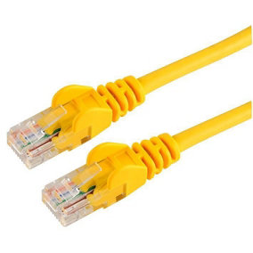 PRO SIGNAL - 3m Yellow Cat5e Snagless UTP Ethernet Patch Lead