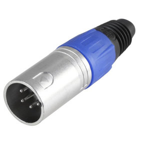 PRO SIGNAL - 4 Pole XLR Plug, Blue