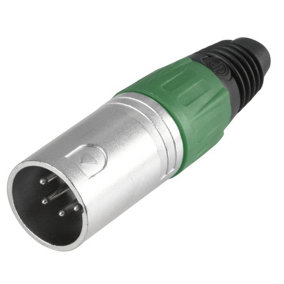 PRO SIGNAL - 4 Pole XLR Plug, Green