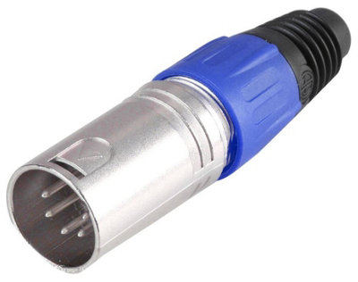 PRO SIGNAL - 5 Pole XLR Plug, Blue