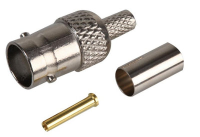 PRO SIGNAL - 50 Ohm BNC Socket, Crimp, RG58