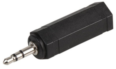 PRO SIGNAL - 6.35mm (1/4") Mono Jack Socket to 3.5mm Stereo Jack Plug Adaptor