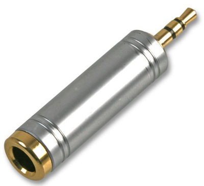 PRO SIGNAL - Adaptor, 6.35mm Stereo Socket to 3.5mm Plug
