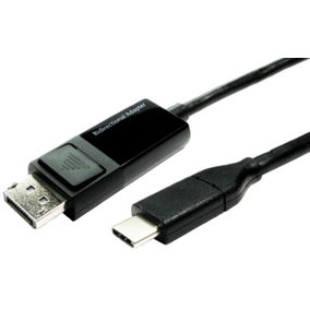 PRO SIGNAL - Bi-Directional USB-C to DisplayPort 1.4 Adaptor Lead, 1m