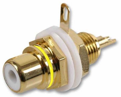 PRO SIGNAL - Chassis Socket, Phono ( RCA ), Gold / Yellow Price Comparisons | Compare The Build