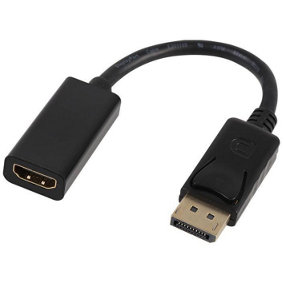 PRO SIGNAL - DisplayPort Male-to-HDMI Female Adaptor, Black