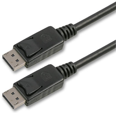 PRO SIGNAL - DisplayPort Male to Male Lead, 3m Black - Lockable Price Comparisons | Compare The Build