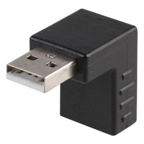 PRO SIGNAL - Down Angled USB 2.0 Type-A Male to Female Adaptor