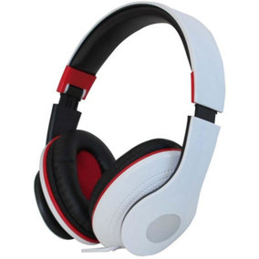 PRO SIGNAL - Foldable Headphones 1.5m Lead Length & 3.5mm Jack - White