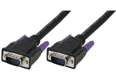 PRO SIGNAL - Fully Wired 15 Pin SVGA Male to Male Monitor Lead, 3m Black