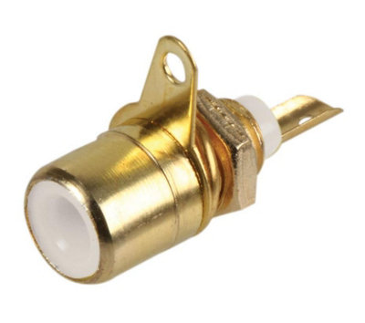 PRO SIGNAL - Gold Plated Phono Socket, White