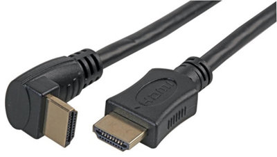 PRO SIGNAL - HDMI Lead with Ethernet, Male to Right Angled Male, 3m Black Price Comparisons | Compare The Build
