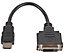 PRO SIGNAL - HDMI Male to DVI-D Female Lead, 0.2m Black