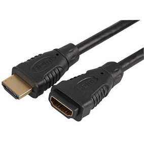 PRO SIGNAL - HDMI Male to Female Lead with Gold Plated Connectors, 10m